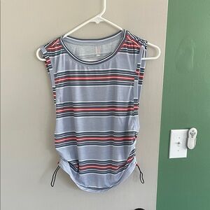 FP Movement by Free People Striped Tank Top - Blue, Red, White